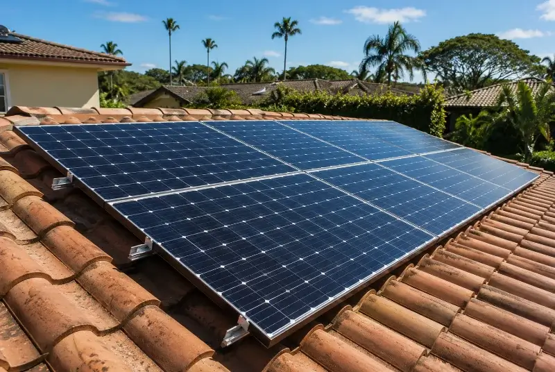 Installation de panneaux solaires à Saint-Méloir-des-Ondes